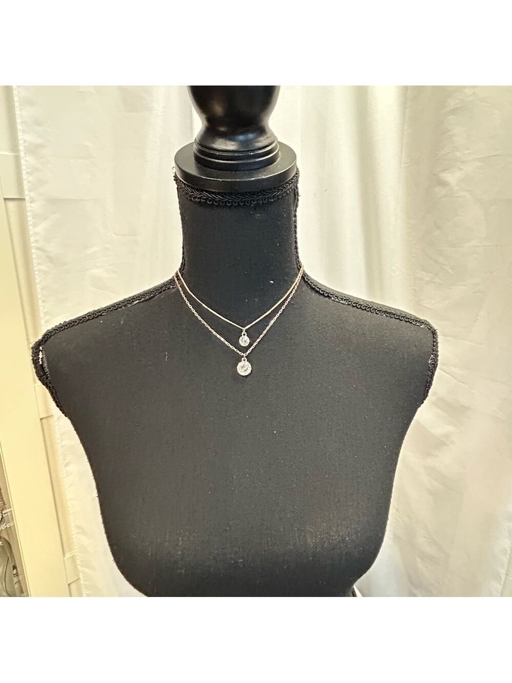 GUESS double crystal rhinestone cubic zirconia necklace bundle